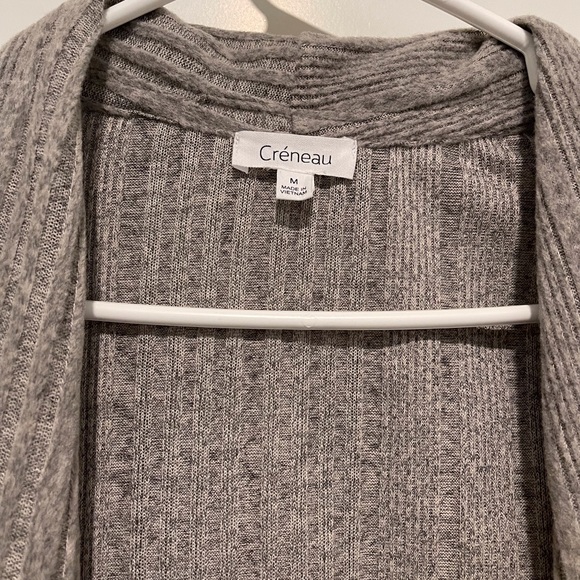 Gray Open Front Cardigan, NWT, Size Med - Picture 2 of 4